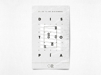 Distopía book cine cover distopia editorial fadu layout typography uba