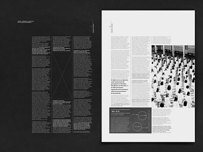 40 años design editorial fadu gray grid layout typo uba