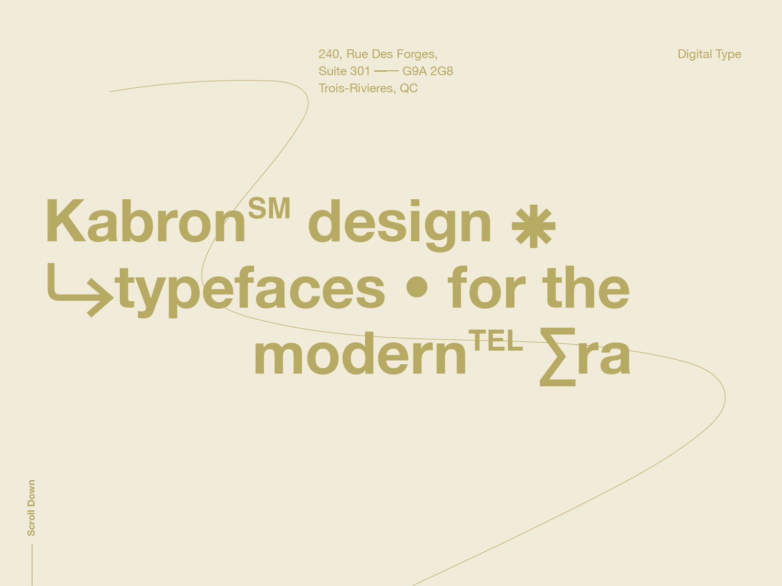 Kabron Type Concept aesthetic animation color concept editorial experiment font gif graphic layout mobile tablet type typography ui ux web website