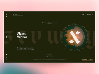 Fauna Abysal animal biology color concept editorial graphic interface layout music nature sea sound typograpy ui ux waves web website