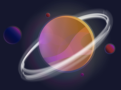 Planet 2d art design graphic design illustration planet sattelite space sprite sputnik vector