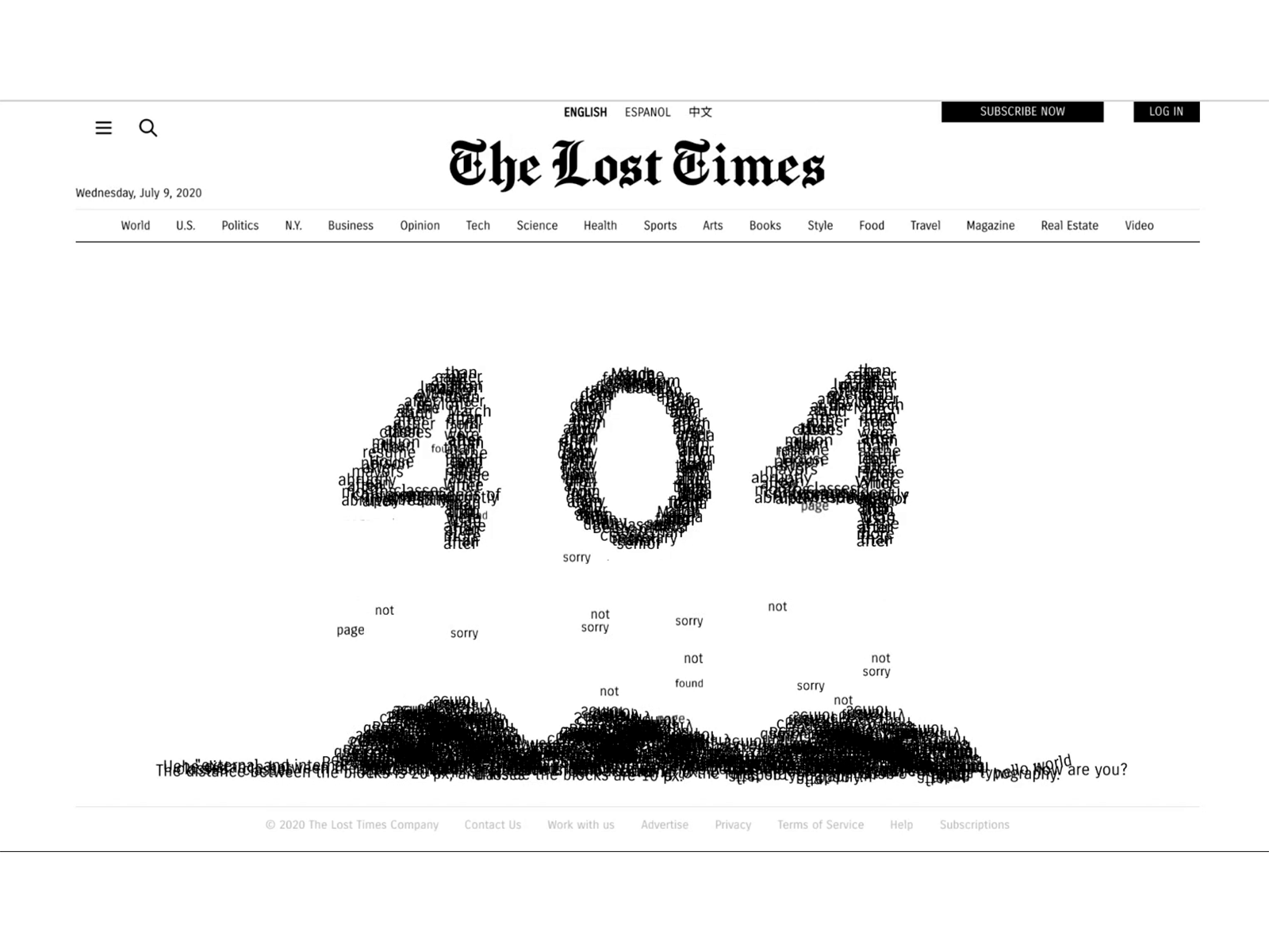404 page for daily UI 007
