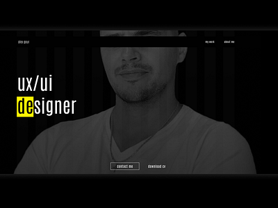 portfolio page ux/ui designer alex.gour animation dailyui illustration logo minimal portfolio typography ui ux vector web