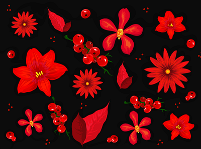 Red Pattern art artwork design digitalart flat illustration illustrator pattern pattern art pattern design patterns vectorart