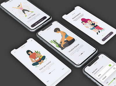 mobile KIT8 app app design fitness interaction interface kits mobile mockup mockup template motion design motiongraphics ui ui8 uiux yoga yoga app