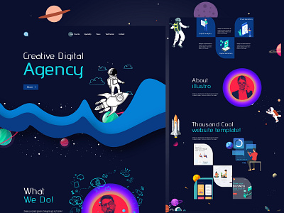 Creative studio landing page