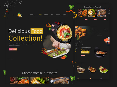 Restaurants Landing page