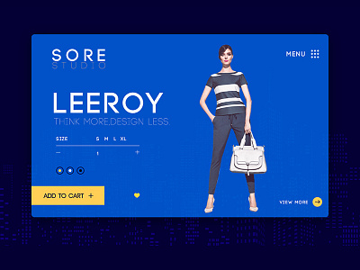 Fashion landing page