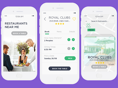 App for Hotel Reservation android app application flat hotel icon illustration interaction interface ios mobile reservation room booking search table booking travel typography uiux user web