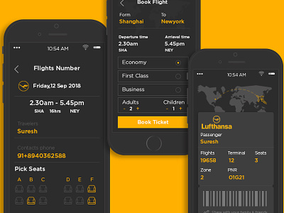 UI Kit For Flight Booking air airlines airplane airport boarding booking daliy easy flights interaction mobile online pass ticket ui user visa