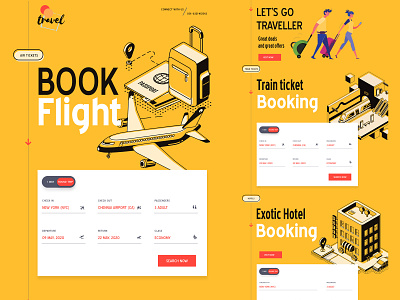 Online Booking|| Landing Page add aircraft airlines bar booking cable clean clean ui emirates graphics icons paris plane relax simple time travel app traveling trip trips typography