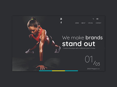 Fitness and Gym Landing Page 2020 apps brand fitness fitness app girls gym hero hero image landing page natural ui ux workout