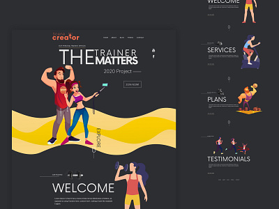 Gym - Landing page