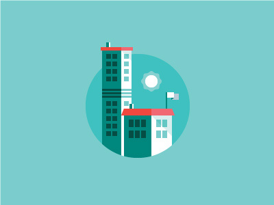 Lil' buildings buildings illustration vector