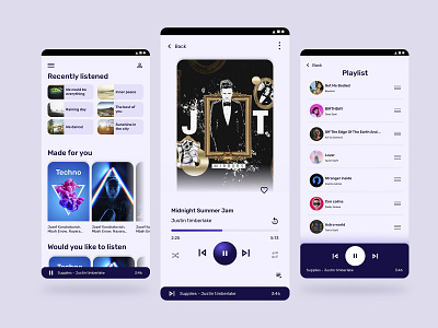 Music Player app app dailyui design mobile ui uichallenge
