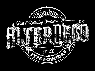 AlterDeco typefoundry logo font logo logotype typeface typography victorian vintage