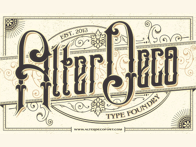 victorian typographic poster