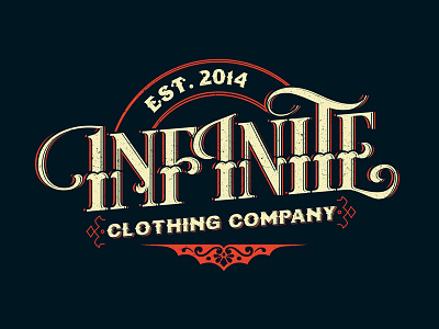 Infinite clothing company logo clothing logo logotype typography