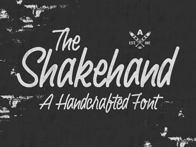 Shakehand font hand lettering script typeface typography