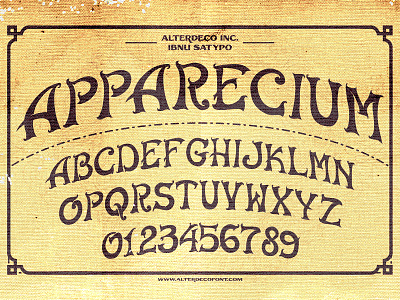 Apparecium typeface