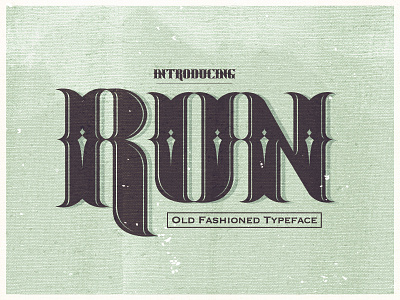 Run typeface font old school retro typeface typography vector victorian vintage