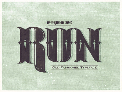 Run typeface