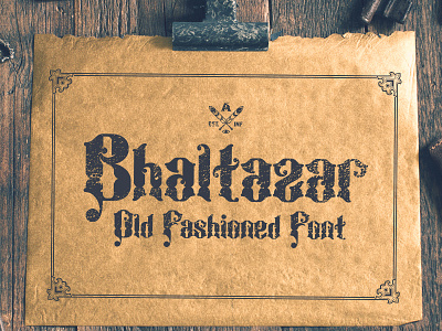 Bhaltazar Typeface font old school retro typeface typography vector victorian vintage