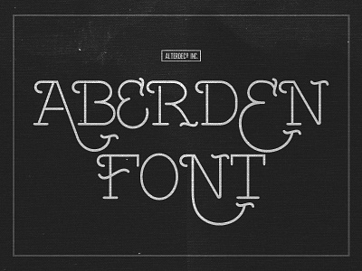 Abarden Typeface font old school retro typeface typography vector victorian vintage