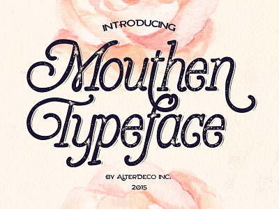 Mouthen Typeface font old school retro typeface typography vector victorian vintage