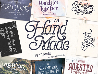 All Handmade Font Bundle