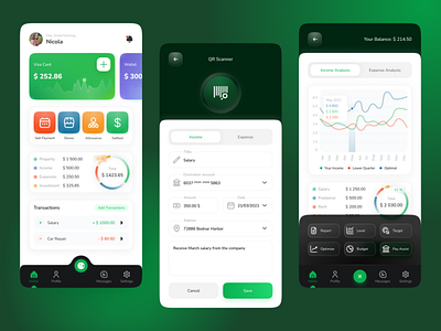 Personal accountant app design figma ui ux