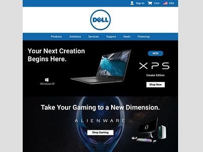 Dell Website Concept