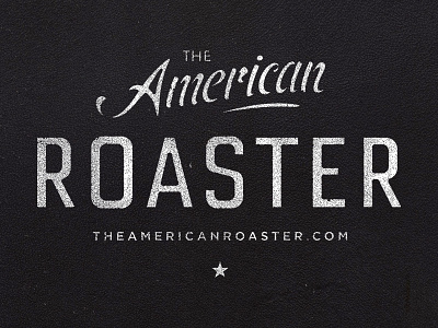 American Roaster america american art coffee design illustration roaster simple type typography vintage