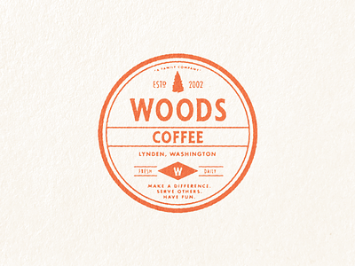 Woods Coffe Unused branding coffee icon layout lettering lock up logo tree woods