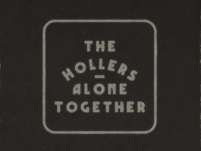 The Hollers cover layout album cover layout music