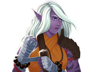 Drow Elf Illustration character character design characterdesign design digital art digital painting dungeons and dragons dungeonsanddragons fantasy illustration illustration art illustrations