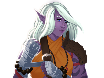 Drow Elf Illustration