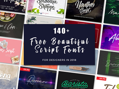 150+ Free Beautiful Script Fonts For Designers in 2020