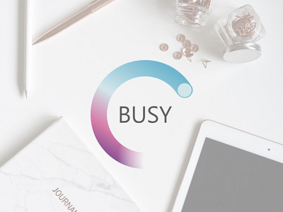 Logo for BUSY project branding design logo