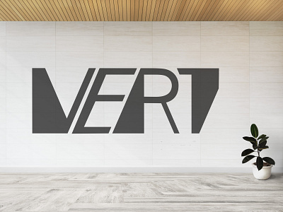 Vert Logo branding design logo minimal