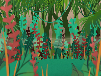 Jungle illustration art design illustration