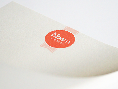 Bloom College Letterhead branding letterheads stationery