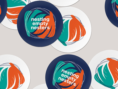 Nesting Empty Nesters brand branding design graphic design logo