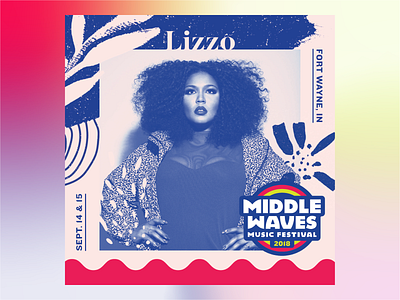 Middle Waves Music Festival 2018 Artist Graphics by Valerie on Dribbble