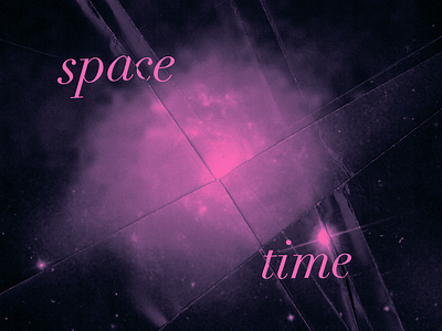 Space // Time design editorial fold handmade lettering manipulation nasa outer space space type typography