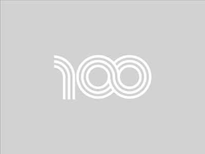 Infinite 100 brand identity branding century illustration logo logomark