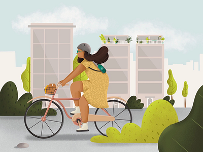 Cycle - Things to do about Climate Change 36daysoftype background design branding character character design characterdesign characters children illustration climate change climate emergency climatechange design digital drawing digital illustration environment health illustration procreate visual art visual development