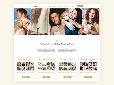 Memoreel | Photography Agency Website elementor elementor pro elementor templates photographer photography web design website design wordpress