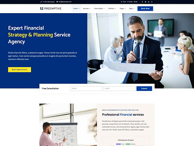 Preemptive - Business & Finance Elementor Template Kit