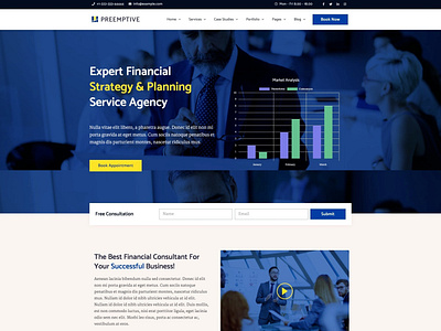 Preemptive - Business & Finance Elementor Template Kit